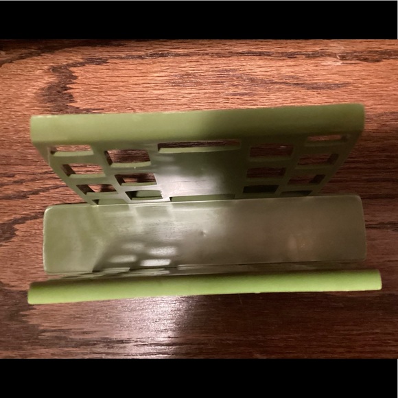 Vintage Avocado Green Napkin Holder - Picture 7 of 7